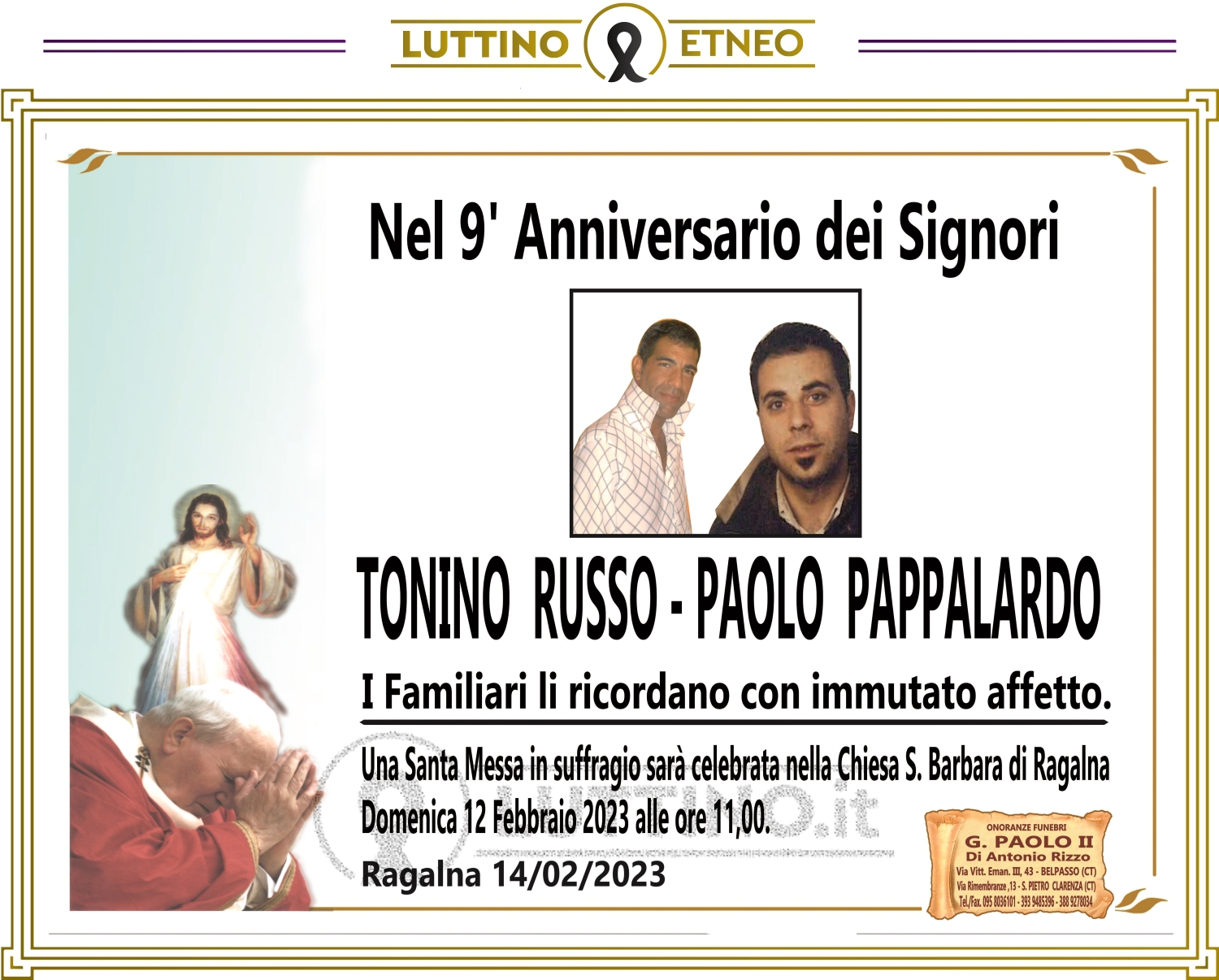 Tonino Russo Paolo Pappalardo